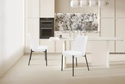 Eetkamerstoelen^Huisenthuis Stoel Lylou Wit – Set van 2