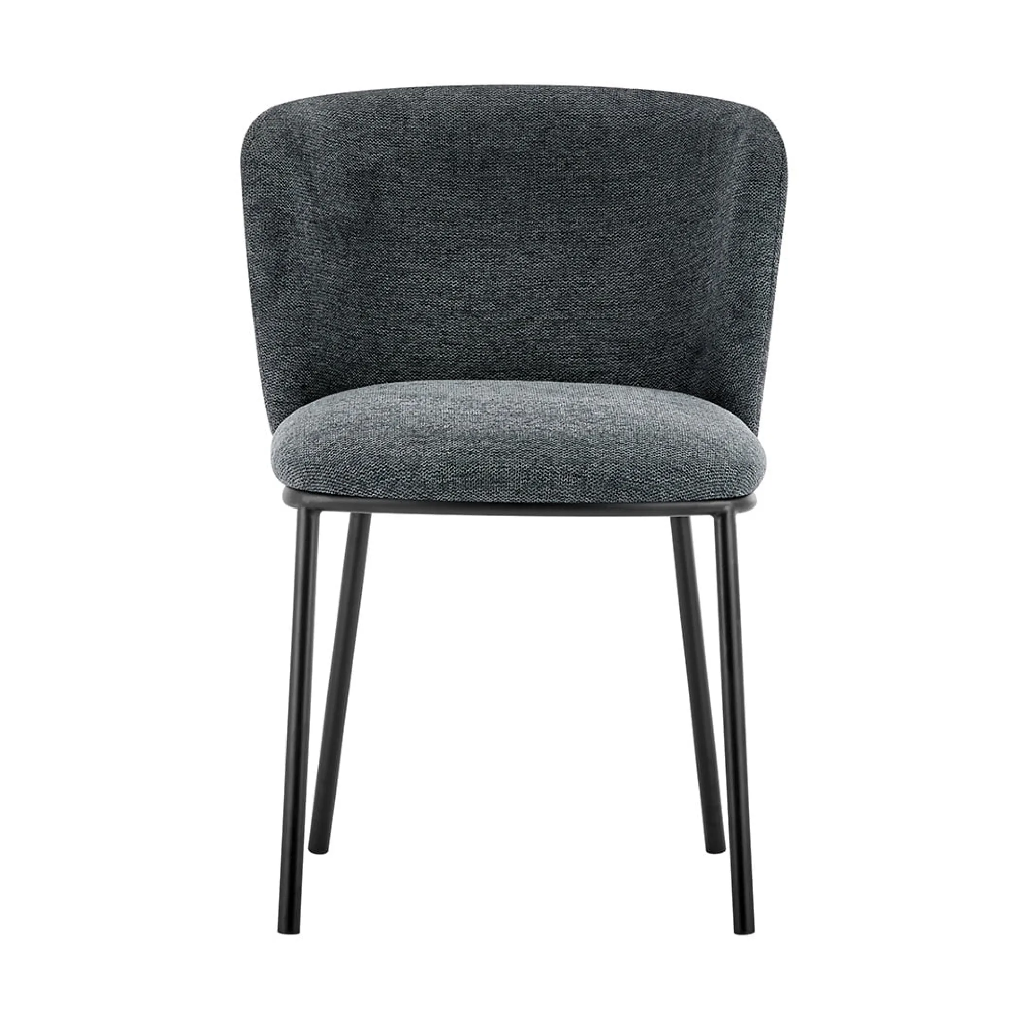Eetkamerstoelen^Huisenthuis Stoel Lynn – Set van 2 Donkergrijs