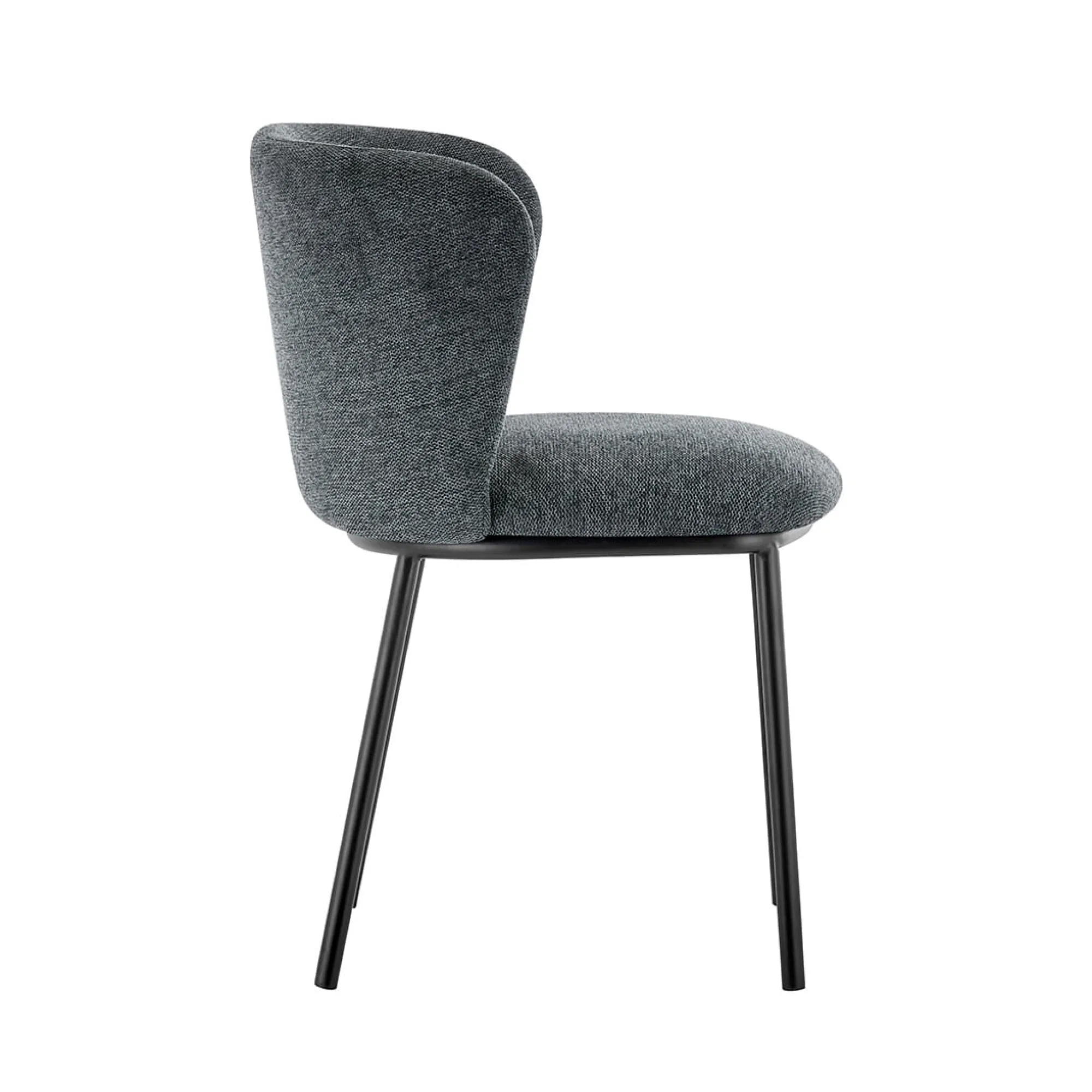 Eetkamerstoelen^Huisenthuis Stoel Lynn – Set van 2 Donkergrijs