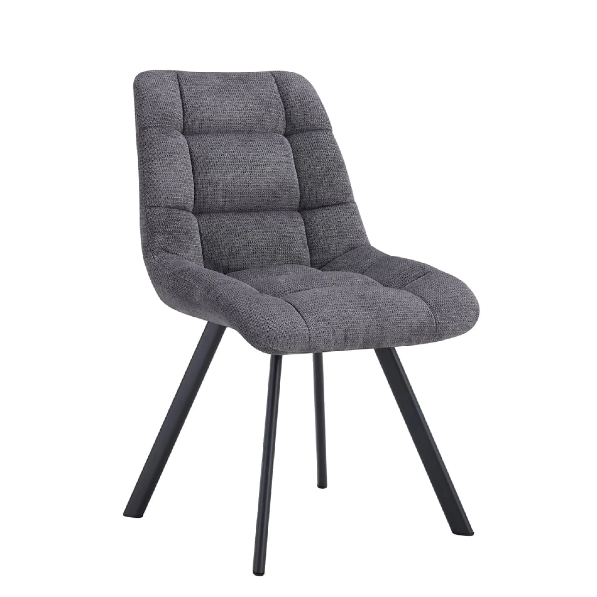 Eetkamerstoelen^Huisenthuis Stoel Margot Donkergrijs – Set van 2