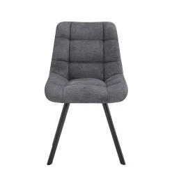 Eetkamerstoelen^Huisenthuis Stoel Margot Donkergrijs – Set van 2