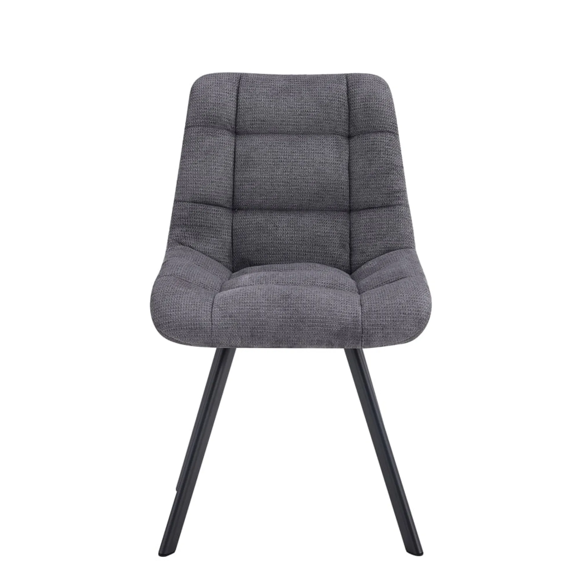 Eetkamerstoelen^Huisenthuis Stoel Margot Donkergrijs – Set van 2
