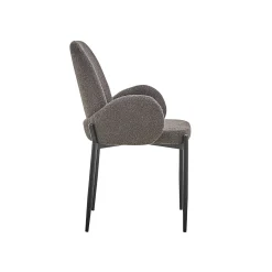 Eetkamerstoelen^Huisenthuis Stoel Maria Bouclé – Set van 2 Grijs