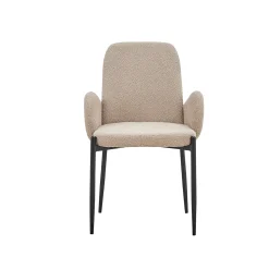 Eetkamerstoelen^Huisenthuis Stoel Maria Bouclé – Set van 2 Zand