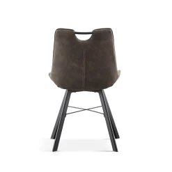Eetkamerstoelen^Huisenthuis Stoel Marijn – Set van 2 Donkergrijs