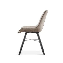 Eetkamerstoelen^Huisenthuis Stoel Marijn – Set van 2 Lichtgrijs