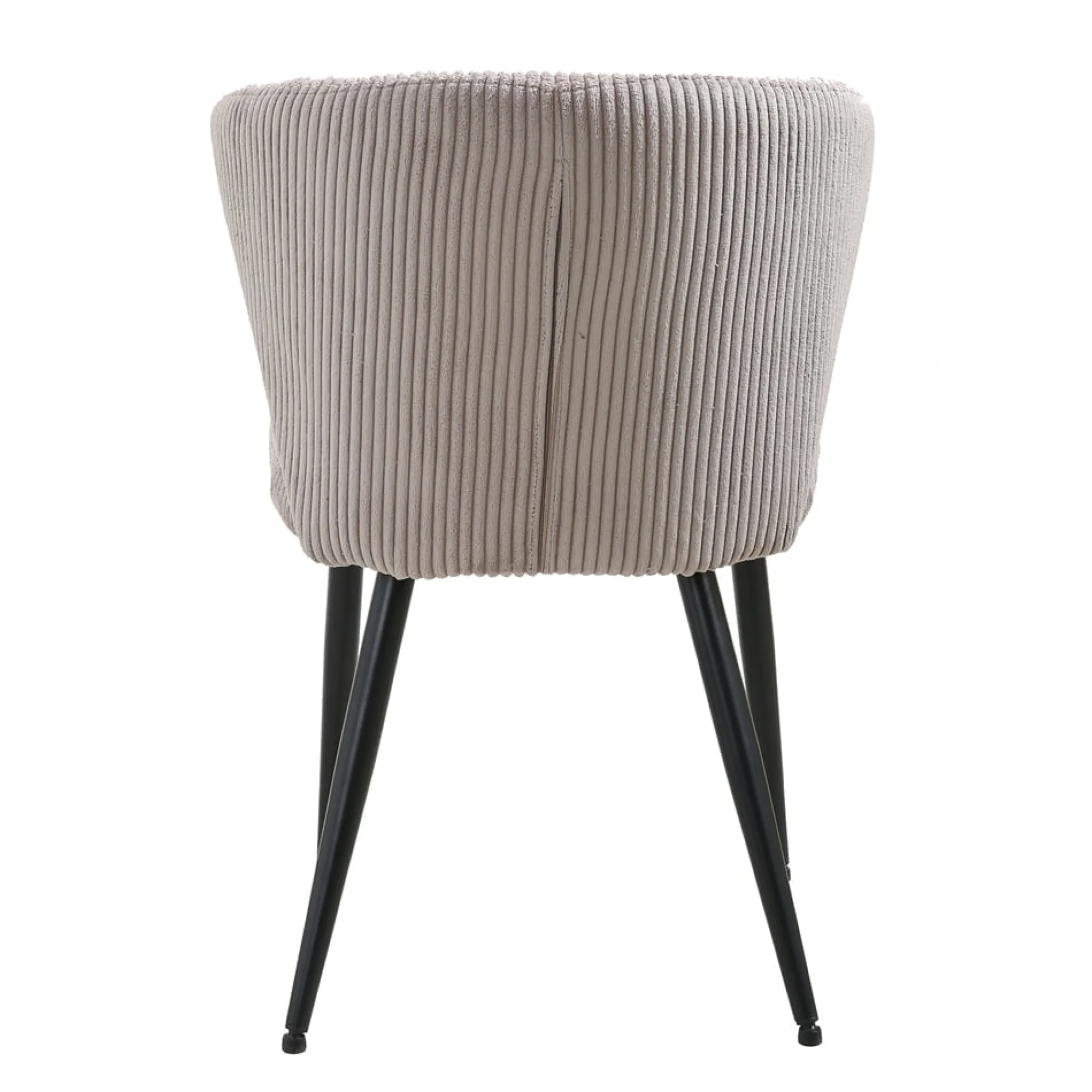 Eetkamerstoelen^Huisenthuis Stoel Marthe Zand Ribstof – Set van 2