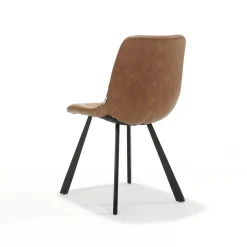Eetkamerstoelen^Huisenthuis Stoel Maud – Set van 4 Cognac