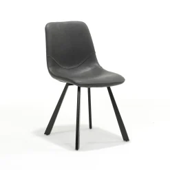 Eetkamerstoelen^Huisenthuis Stoel Maud – Set van 4 Zwart