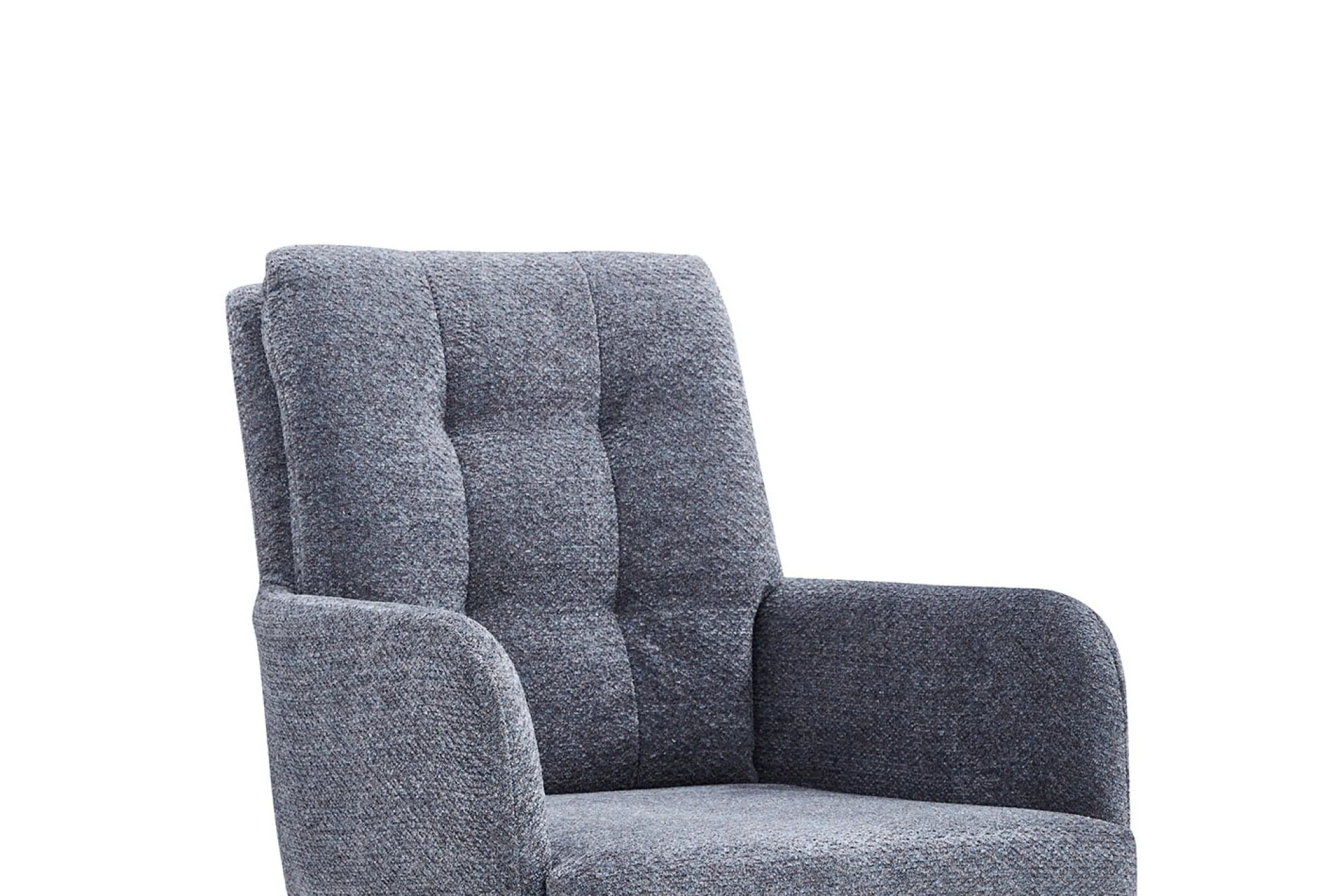 Eetkamerstoelen^Huisenthuis Stoel Mies Stof – Set van 2 Donkergrijs