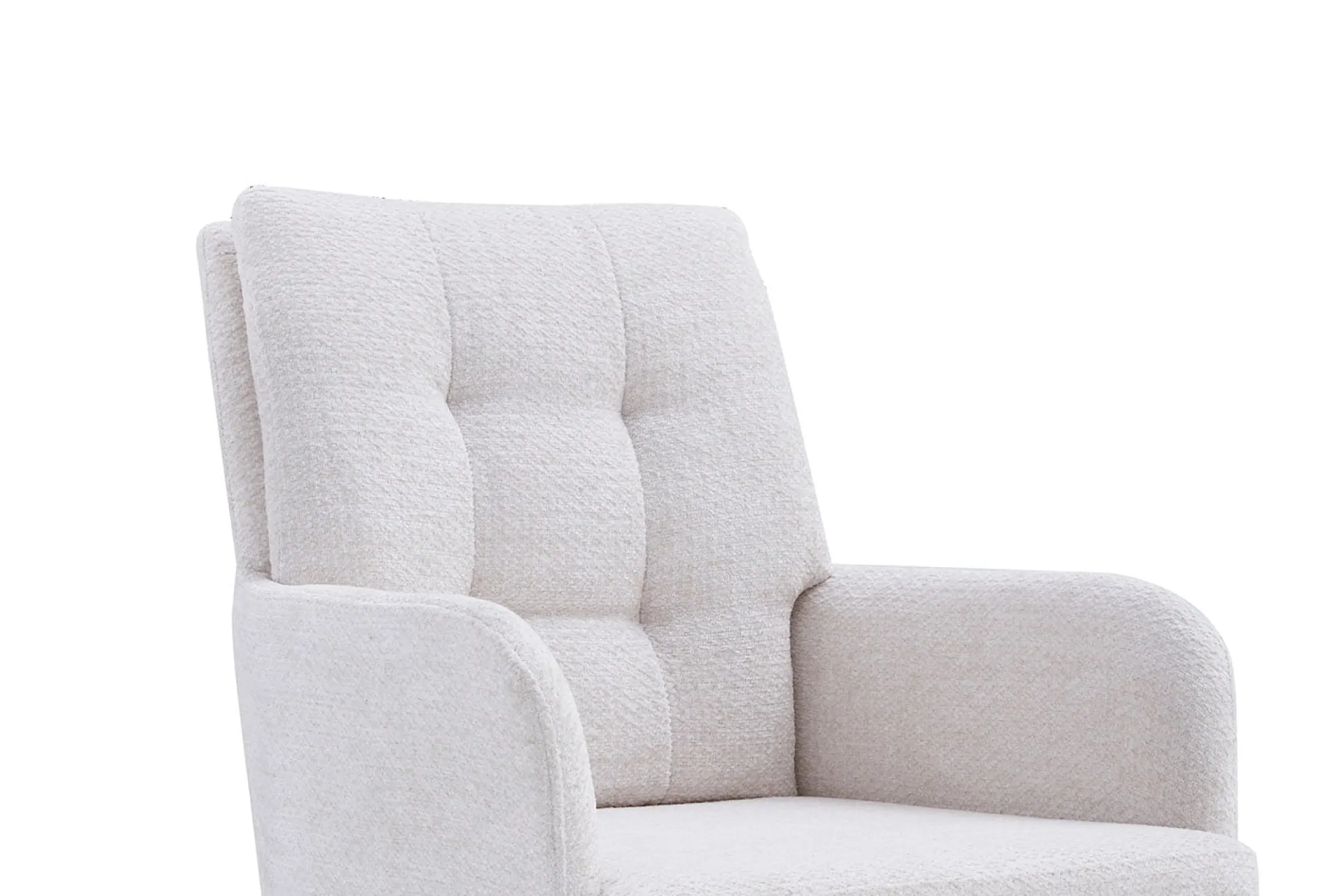 Eetkamerstoelen^Huisenthuis Stoel Mies Stof – Set van 2 Ecru