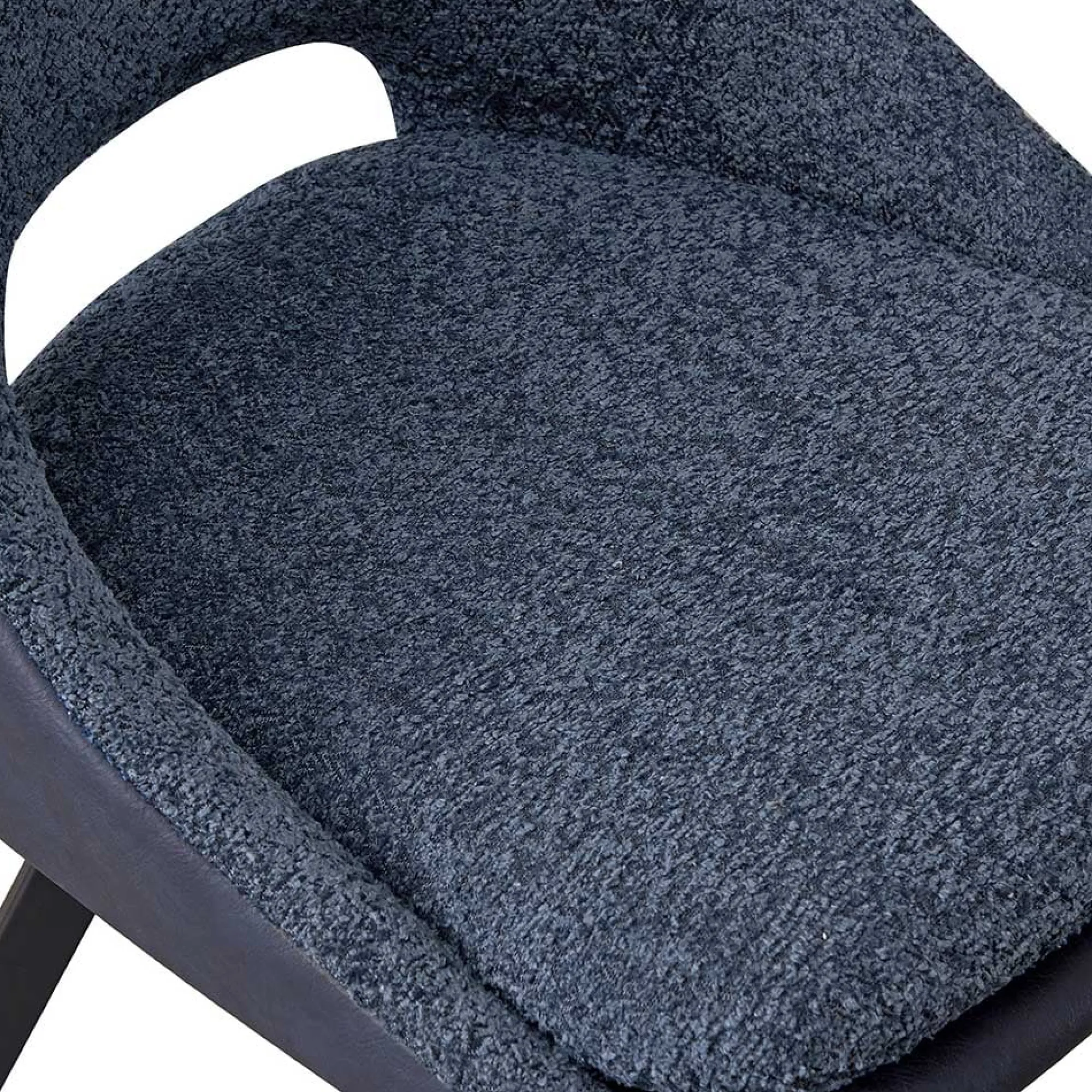 Eetkamerstoelen^Huisenthuis Stoel Nadine Bouclé – Set van 2 Blauw