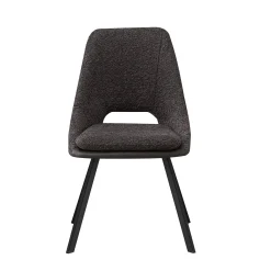 Eetkamerstoelen^Huisenthuis Stoel Nadine Bouclé – Set van 2 Grijs