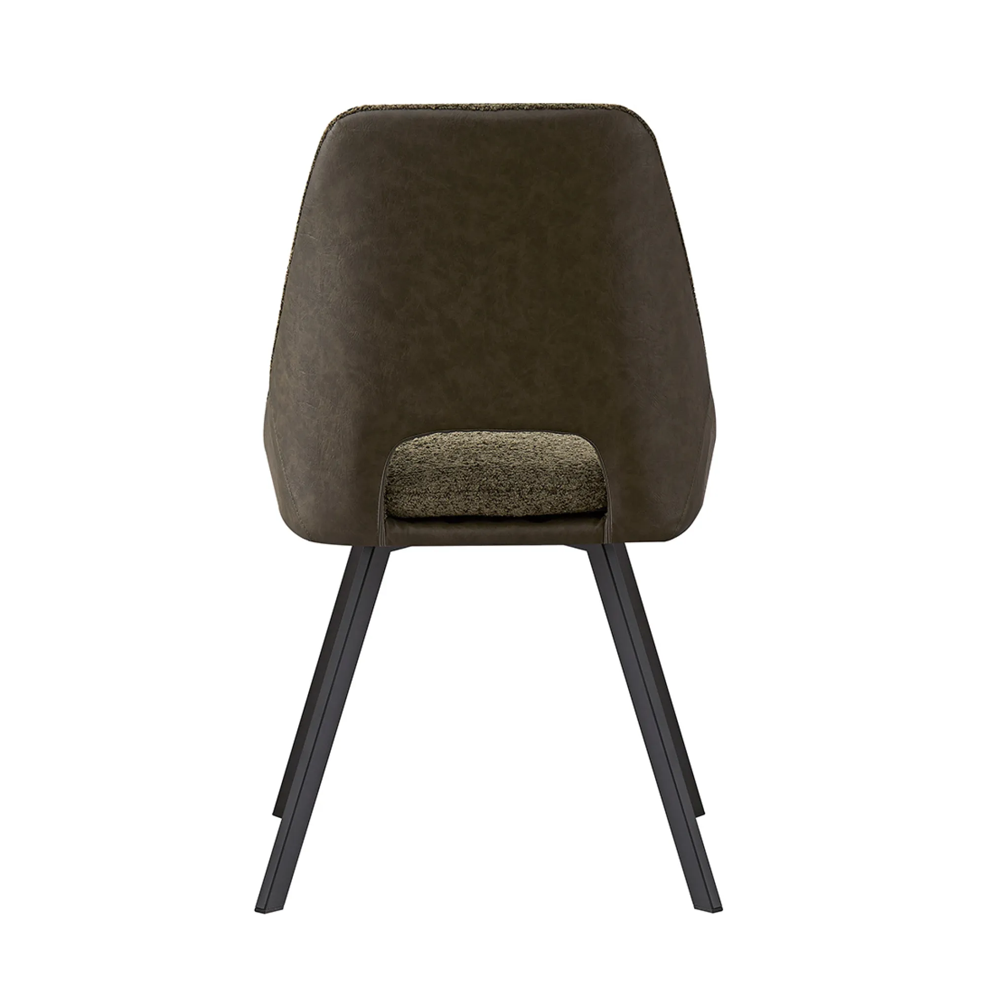 Eetkamerstoelen^Huisenthuis Stoel Nadine Bouclé – Set van 2 Groen