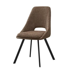 Eetkamerstoelen^Huisenthuis Stoel Nadine Bouclé – Set van 2 Zand
