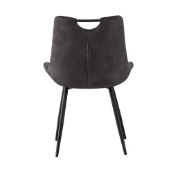 Eetkamerstoelen^Huisenthuis Stoel Nick – Set van 2 Grijs