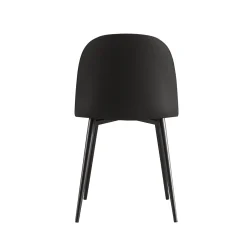 Eetkamerstoelen^Huisenthuis Stoel Noelle – Set van 2 Zwart