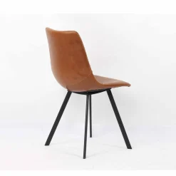 Eetkamerstoelen^Huisenthuis Stoel Olaf – Set van 2 Cognac