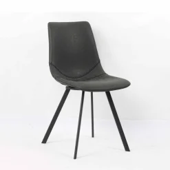 Eetkamerstoelen^Huisenthuis Stoel Olaf – Set van 2 Zwart