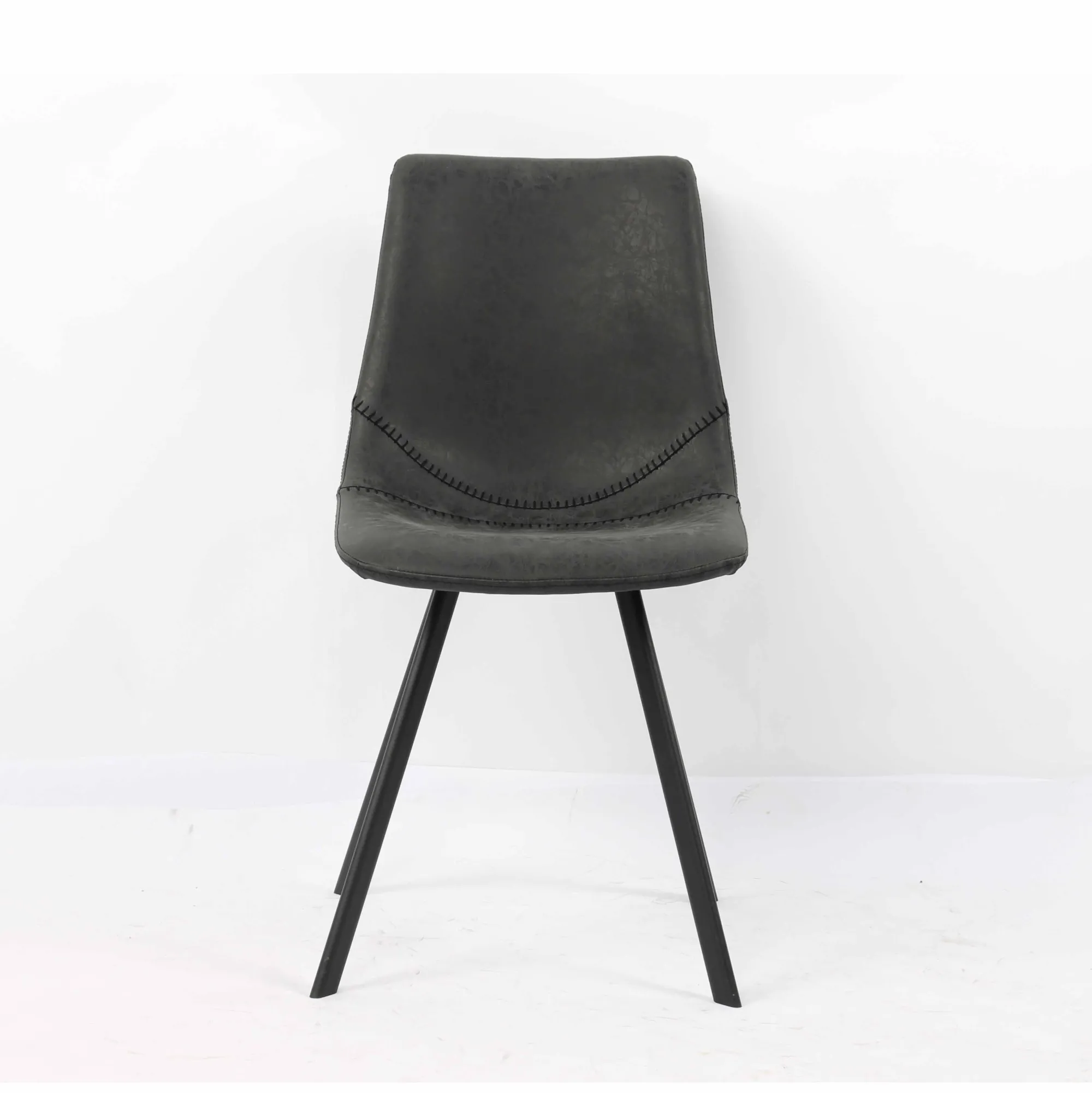 Eetkamerstoelen^Huisenthuis Stoel Olaf – Set van 2 Zwart