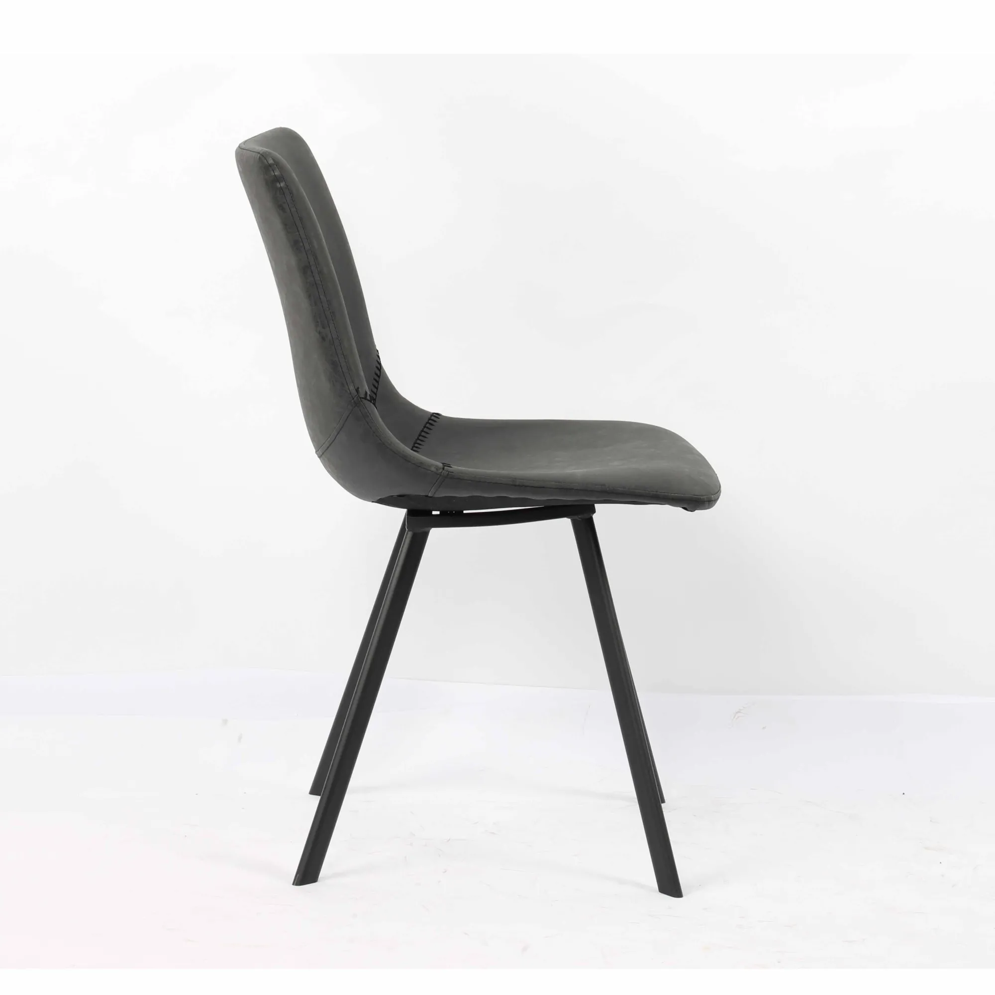 Eetkamerstoelen^Huisenthuis Stoel Olaf – Set van 2 Zwart
