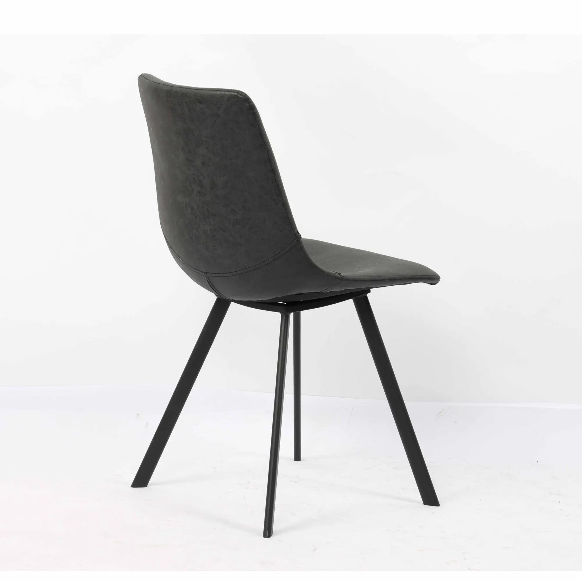 Eetkamerstoelen^Huisenthuis Stoel Olaf – Set van 2 Zwart