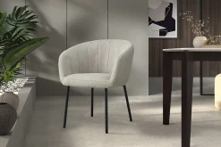 Eetkamerstoelen^Huisenthuis Stoel Pia – Set van 2 Beige