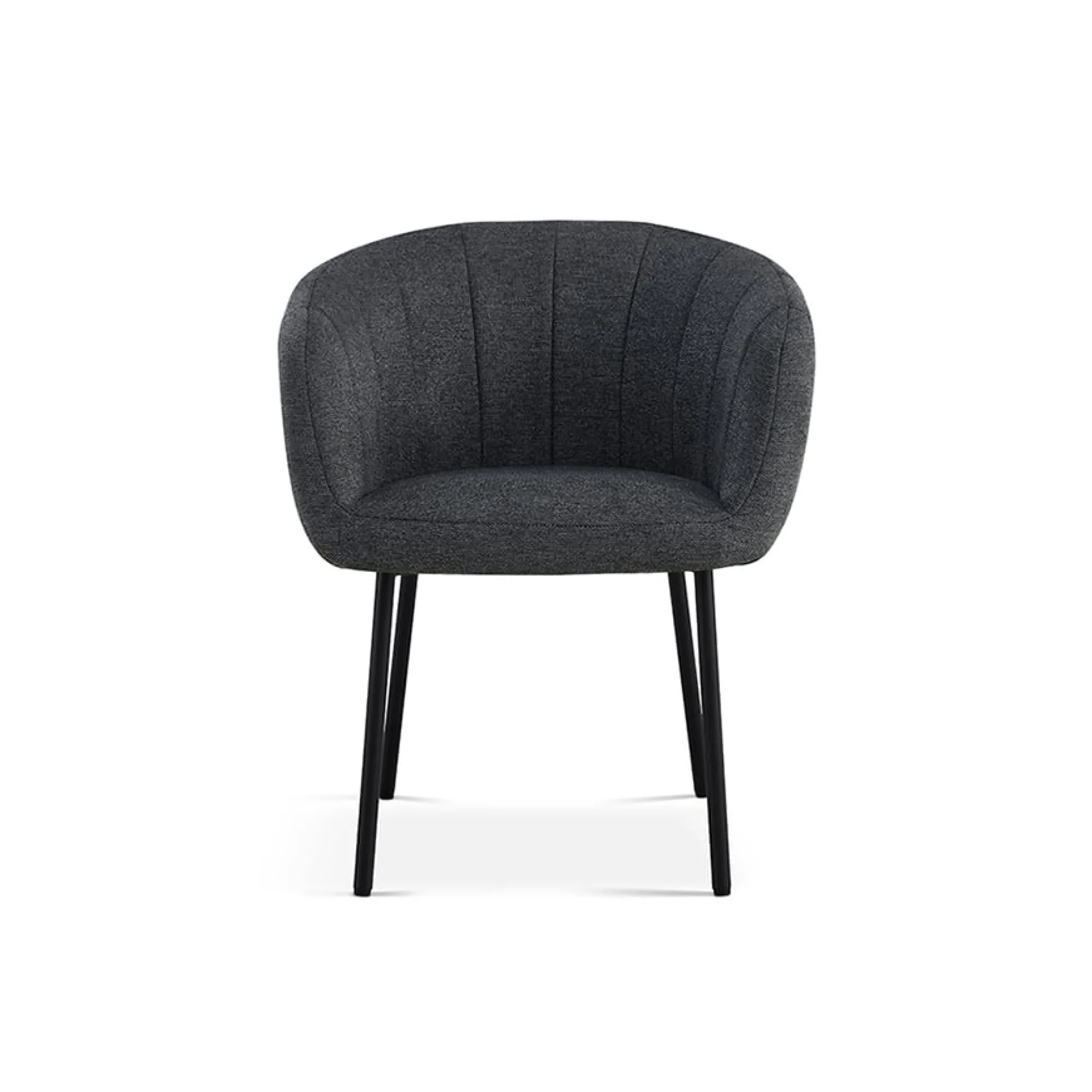 Eetkamerstoelen^Huisenthuis Stoel Pia – Set van 2 Donkergrijs