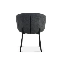 Eetkamerstoelen^Huisenthuis Stoel Pia – Set van 2 Donkergrijs