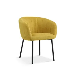 Eetkamerstoelen^Huisenthuis Stoel Pia – Set van 2 Geel