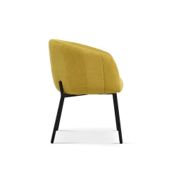 Eetkamerstoelen^Huisenthuis Stoel Pia – Set van 2 Geel