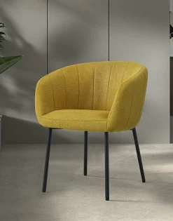Eetkamerstoelen^Huisenthuis Stoel Pia – Set van 2 Geel