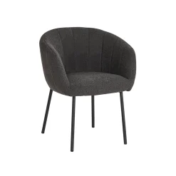 Eetkamerstoelen^Huisenthuis Stoel Pia Bouclé – Set van 2 Grijs