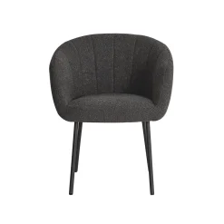Eetkamerstoelen^Huisenthuis Stoel Pia Bouclé – Set van 2 Grijs