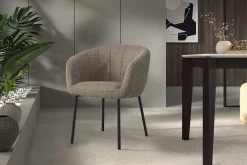 Eetkamerstoelen^Huisenthuis Stoel Pia – Set van 2 Zand