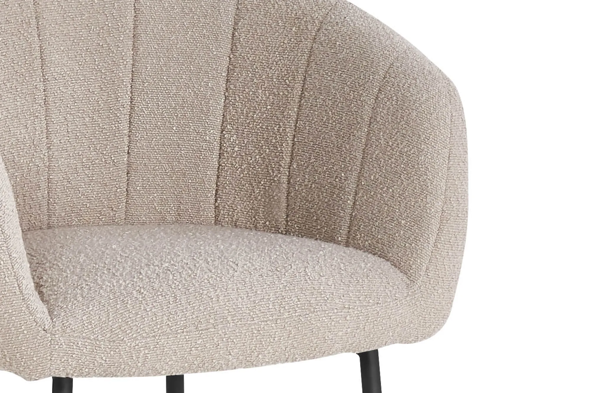 Eetkamerstoelen^Huisenthuis Stoel Pia Bouclé – Set van 2 Zand