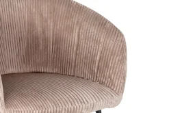 Eetkamerstoelen^Huisenthuis Stoel Pia Zand Ribstof – Set van 2