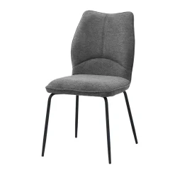 Eetkamerstoelen^Huisenthuis Stoel Quincy Grijs – Set van 2