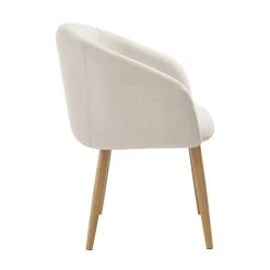 Eetkamerstoelen^Huisenthuis Stoel Romy – Set van 2 Beige