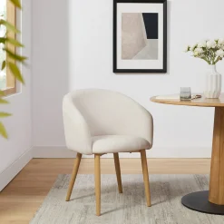 Eetkamerstoelen^Huisenthuis Stoel Romy – Set van 2 Beige
