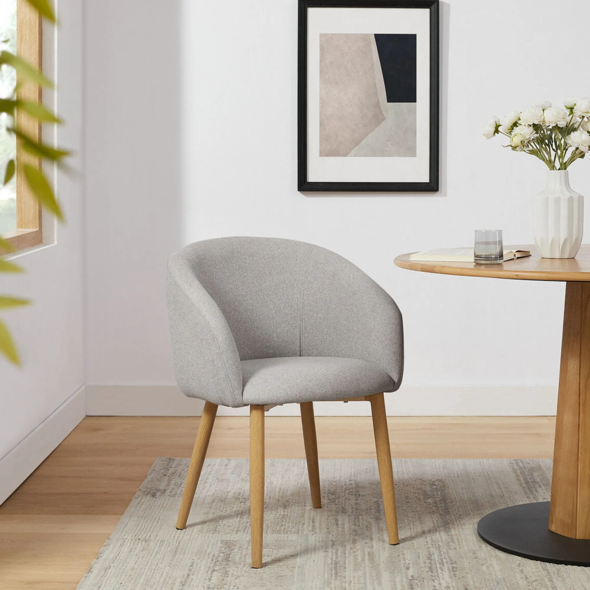 Eetkamerstoelen^Huisenthuis Stoel Romy – Set van 2 Taupe