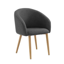 Eetkamerstoelen^Huisenthuis Stoel Romy – Set van 2 Zwart