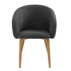 Eetkamerstoelen^Huisenthuis Stoel Romy – Set van 2 Zwart