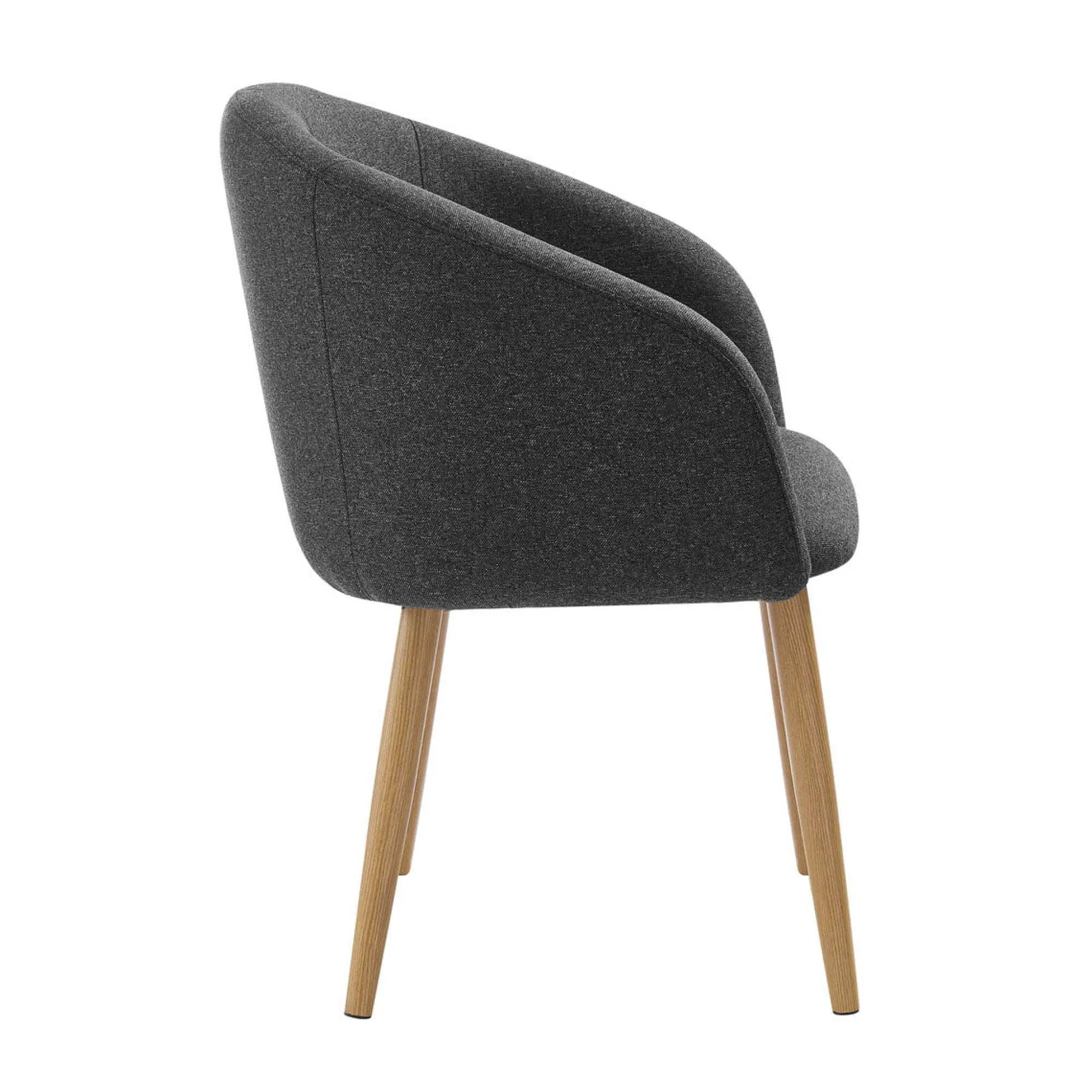 Eetkamerstoelen^Huisenthuis Stoel Romy – Set van 2 Zwart