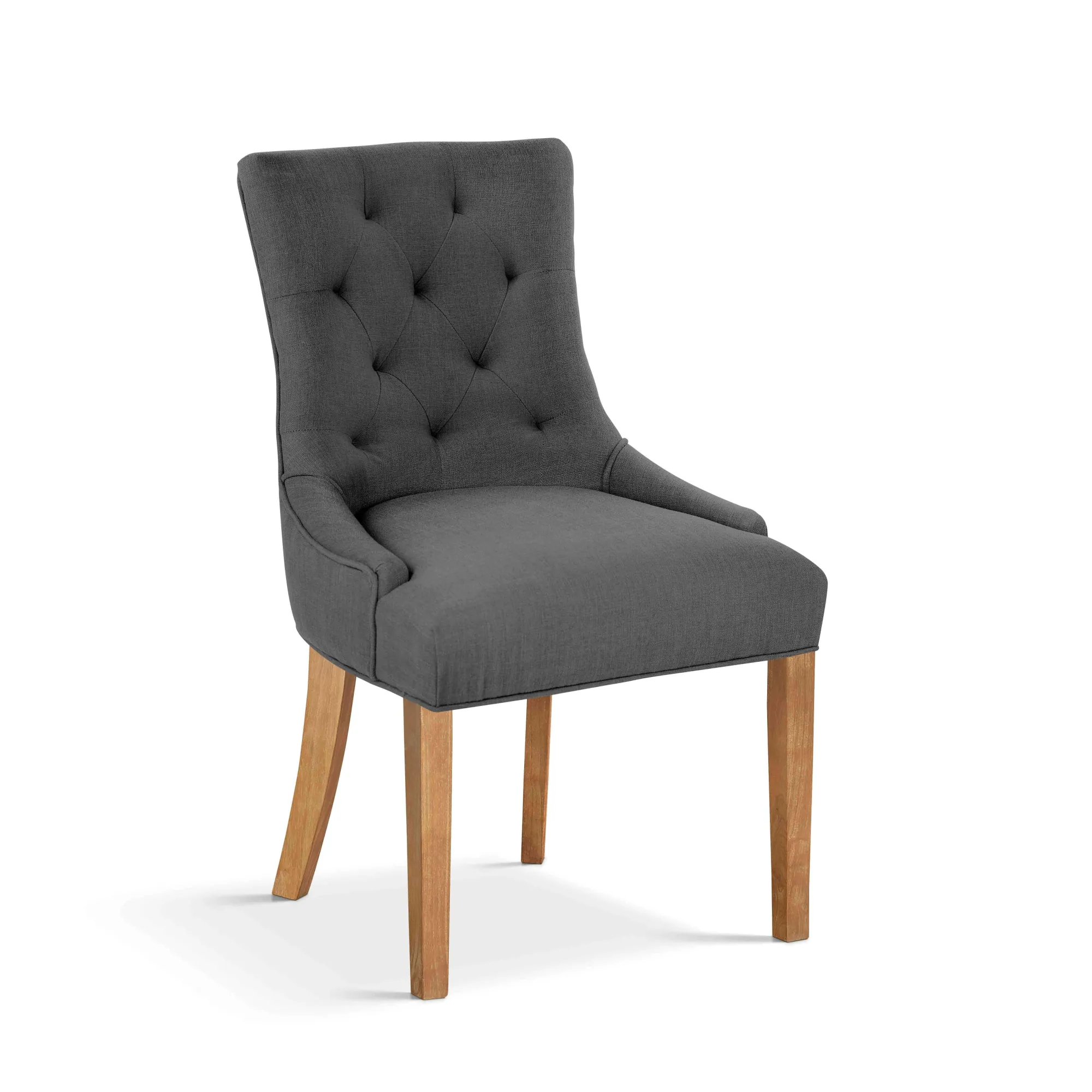 Eetkamerstoelen^Huisenthuis Stoel Sevilla – Set van 2 Antraciet