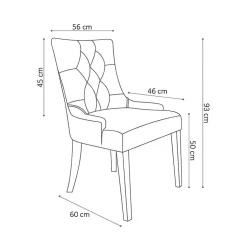 Eetkamerstoelen^Huisenthuis Stoel Sevilla – Set van 2 Antraciet