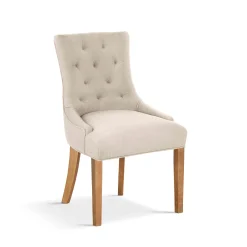 Eetkamerstoelen^Huisenthuis Stoel Sevilla – Set van 2 Zand