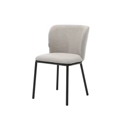 Eetkamerstoelen^Huisenthuis Stoel Silke Naturel Teddy Beige