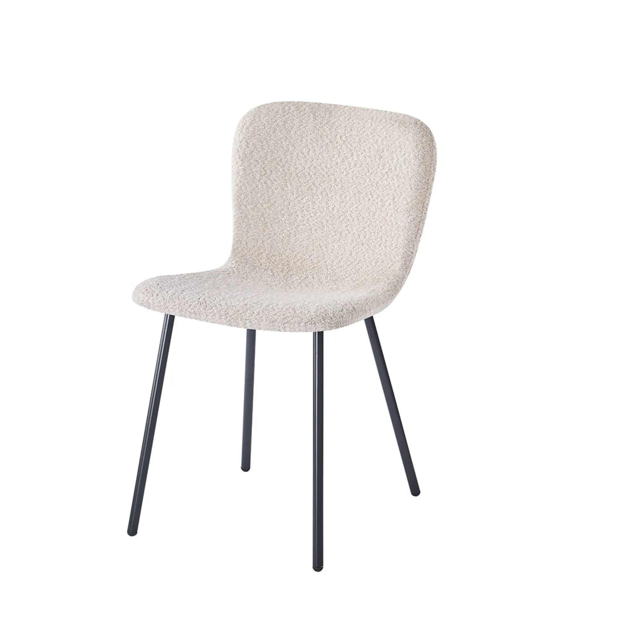 Eetkamerstoelen^Huisenthuis Stoel Stella Bouclé – Set van 2 Zand