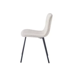 Eetkamerstoelen^Huisenthuis Stoel Stella Bouclé – Set van 2 Zand